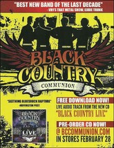 Joe Bonamassa Black Country Communion Live Over Europe 2012 album ad print - $4.23