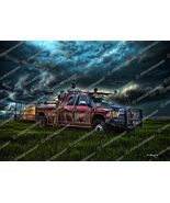Twisters - Tyler's RAM Pickup Truck / Original Art Print / Movie Poster / Dodge - $31.10 - $76.40