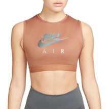 Nike Women&#39;s Air Dri-Fit Swoosh Sports Bra DM0643-215 Mineral Brown Size... - £35.83 GBP
