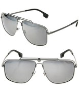 VERSACE 2242 FOCUS Pilot Medusa Gray VE2242 Aviator Mirror POLARIZED Sun... - $284.13