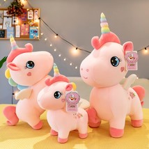 Unicorn Plush Toys Cute Standing Unicorn Pillow Stuffed Soft Baby Kids Playmates - $19.46