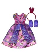 WellieWishers Daisy Princess Costume Complete Pink/Purple Doll Outfit Am... - £21.15 GBP