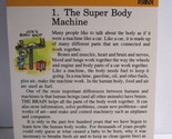 1978 Walt Disney&#39;s Fun &amp; Facts Flashcard #DDF4-1: The Super Body Machine - £1.57 GBP