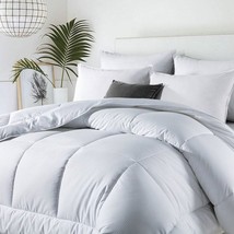 King Size All Seasons Soft White Polyester Down Alternative Comforter - £146.45 GBP