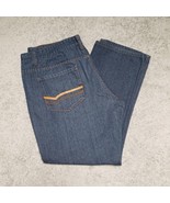 Parish Nation Jeans Men&#39;s Size 44 (42 x30) Straight Leg Mid Rise Blue Denim - $19.80