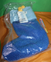 Crayola For Kohl&#39;s Christmas Holiday High Pile Fleece Stocking Blue Brave 16&quot; - £27.37 GBP