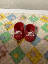 Vintage Cabbage Patch Kids Red High Top Shoes For CPK Girl Dolls - £35.20 GBP