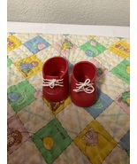 Vintage Cabbage Patch Kids Red High Top Shoes For CPK Girl Dolls - $41.85