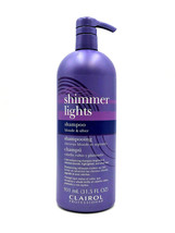 Clairol Shimmer Lights Color-Enhancing  Shampoo For Blonde &amp; Silver 31.5 oz - £25.54 GBP