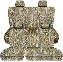 Truck seat covers Fits 95-98 Chevy C/K 1500 Front 60/40 W/Console and Solid Rear - £133.71 GBP