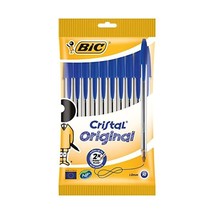 BiC Cristal Original 1.0 mm Ball Pen - Blue, Pack of 10  - $4.00