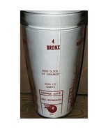 Vintage Barware Bloomfield Industries Glass Shaker Tumbler Drink Mix Rec... - $11.70