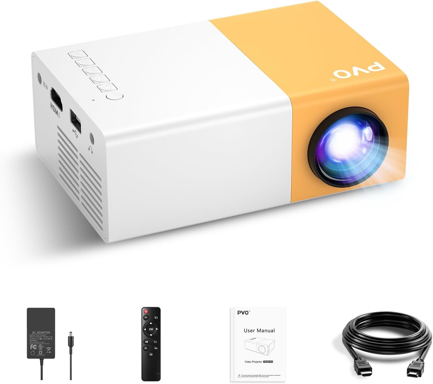 Pvo Mini Projector Portable For Cartoon, Outdoor Video Projectors, Led Pico - $61.93