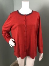 Women&#39;s LOFT Outlet Beaded Neckline Cardigan Sweater Sz XL - $22.76
