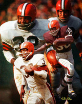 Jim Brown Cleveland Browns Running Back NFL Football Art 2 8x10-48x36 CH... - $24.99+