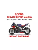 Aprilia RS 660/Tuono 2021-2024 Service Repair Workshop Manual (Digital D... - €6,94 EUR