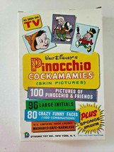 Vintage Walt Disney Pinocchio Cockamamies (Skin Pictures) 1961 w/Box New U148 - £23.96 GBP