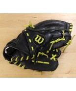 Wilson A500 Game Soft Leather 11” Baseball Glove RHT Black w/ Neon Stitc... - $39.25 CAD
