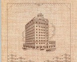 Burch Hotel Coffee Shop Menu Breckenridge Texas 1950&#39;s Skyscraper - $123.75