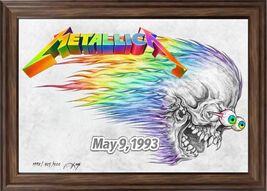 Metallica Jaye Metcalfe poster 1993 Framed 24x36 Print Very RARE - $985.05
