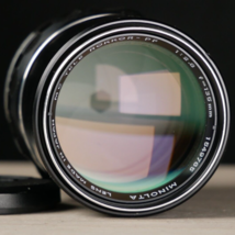 Minolta MC Tele Rokkor PF 135mm F1.8 Lens for MC 35mm SLR Film Camera - £35.00 GBP