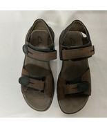 Clarks Active Air Leather Sandals Mens sz 10M Brown Fisherman Adj Stick ... - $29.90