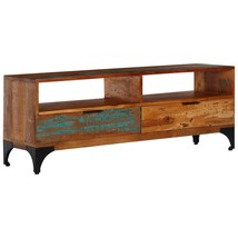 TV Cabinet 118x35x45 cm Solid Reclaimed Wood - £201.03 GBP