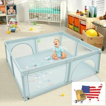 Large Baby Child Playpen Security Play Center Yard with 50 Sea Balls - £166.48 GBP