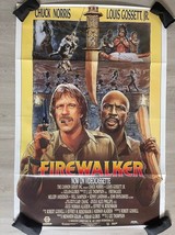 1987 Original “Firewalker” Movie Poster 40” x 27” MH - $244.61 MXN