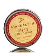 NEW Marrakesh MELT 3 in 1 Moisturizing Body Massage Oil Candle - Origina... - £7.77 GBP