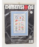 Dimensions Garden Favorites Counted Cross Stitch Kit 3696 1990 Barbra Mack - £23.25 GBP
