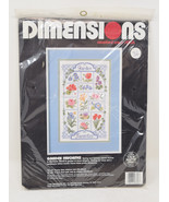 Dimensions Garden Favorites Counted Cross Stitch Kit 3696 1990 Barbra Mack - $29.70