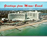 Aerial View Fontainbleau Hotel Miami Florida FL UNP Chrome Postcard R2 - $3.91
