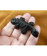 (Y-LIZ-UR-715) Black Onyx UROMASTYX LIZARD gemstone carving FIGURINE gem... - €14,94 EUR