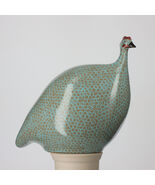 Les Ceramiques de Lussan Small Ceramic Guinea Fowl - Grey Spotted Sky Blue - €156,11 EUR