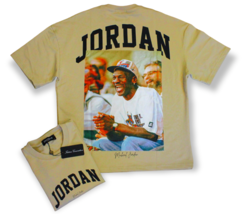 F. Generation &quot;1995-1996&quot; Michael Jordan OVERSIZED/BOXY Premium T-SHIRT Biege - £36.81 GBP