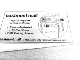 1971 Ad Eastmont Mall, Oakland, Calif. Just a Long Punt from the Coliseum - $167.57 MXN