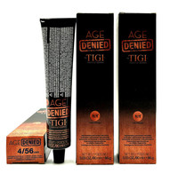 TIGI Age Denied Permanent Haircolor 4/56 Mahogany Red Brown 3.03 oz-3 Pack - $23.35