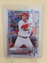 2021 Bowman Chrome Nolan Gorman Mega Box Mojo Refractor Cardinals #BCP-90 - £2.35 GBP