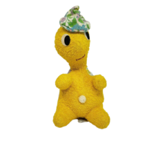 Vintage Love Things Kamar Yellow Flowers Turtle Stuffed Animal Plush Toy Mexico - £52.39 GBP