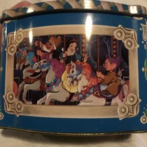 Disney Tin-Snow White &amp; Dwarfs on Carousel, Riverboat, Haunted mansion,L... - £25.54 GBP