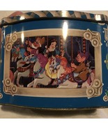 Disney Tin-Snow White &amp; Dwarfs on Carousel, Riverboat, Haunted mansion,L... - $32.55