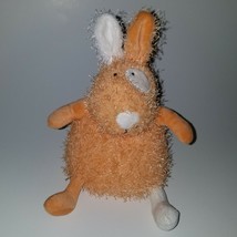 Hallmark Orange White Bunny Rabbit Plush 8&quot; Bean Bag Easter Lovey Rolie Polie - £19.40 GBP
