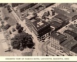 Vintage 1940-50s Postcard Birdseye View of Famous Hotel Lafayette Mariet... - $13.32
