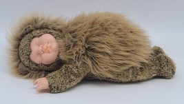 Anne Geddes Hedgehog Sleeping Baby Doll Plush 9&quot; Vinyl Collectible Vintage 1999 - £18.67 GBP
