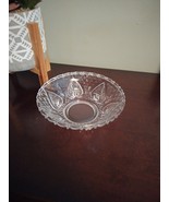 Vtg Depression Glass Bowl Kig Malaysia Floral Design Candy Dish - $17.75