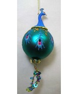 Regency peacock ball Christmas ornament  7” MTX46001 - $12.59