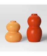 Room Essentials 2pk Bud Vase Orange - Decorative Glass Vase Set - $247.78 MXN