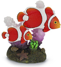 Penn Plax Clown Fish and Coral Aquarium Ornament 1 count Penn Plax Clown Fish an - £13.48 GBP