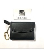 Coach VTG Multifunction Leather Purse Wallet Keychain Black Hangtag #721... - $140.24